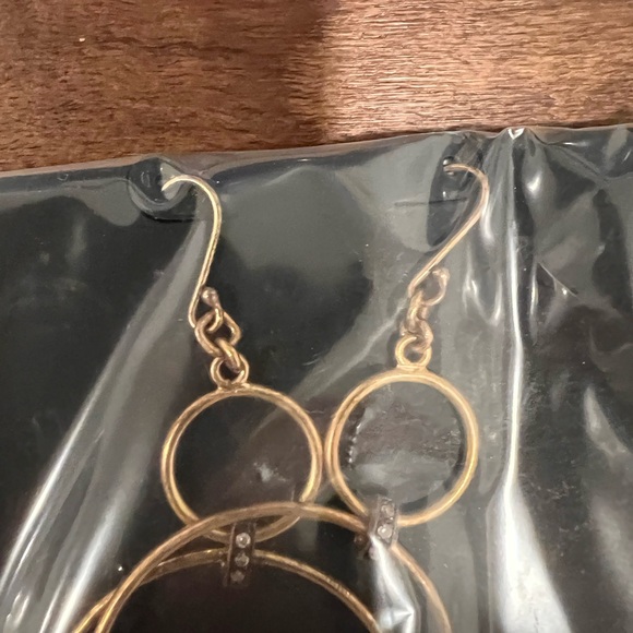 Banana Republic Gold Circular Earrings - Picture 4 of 4